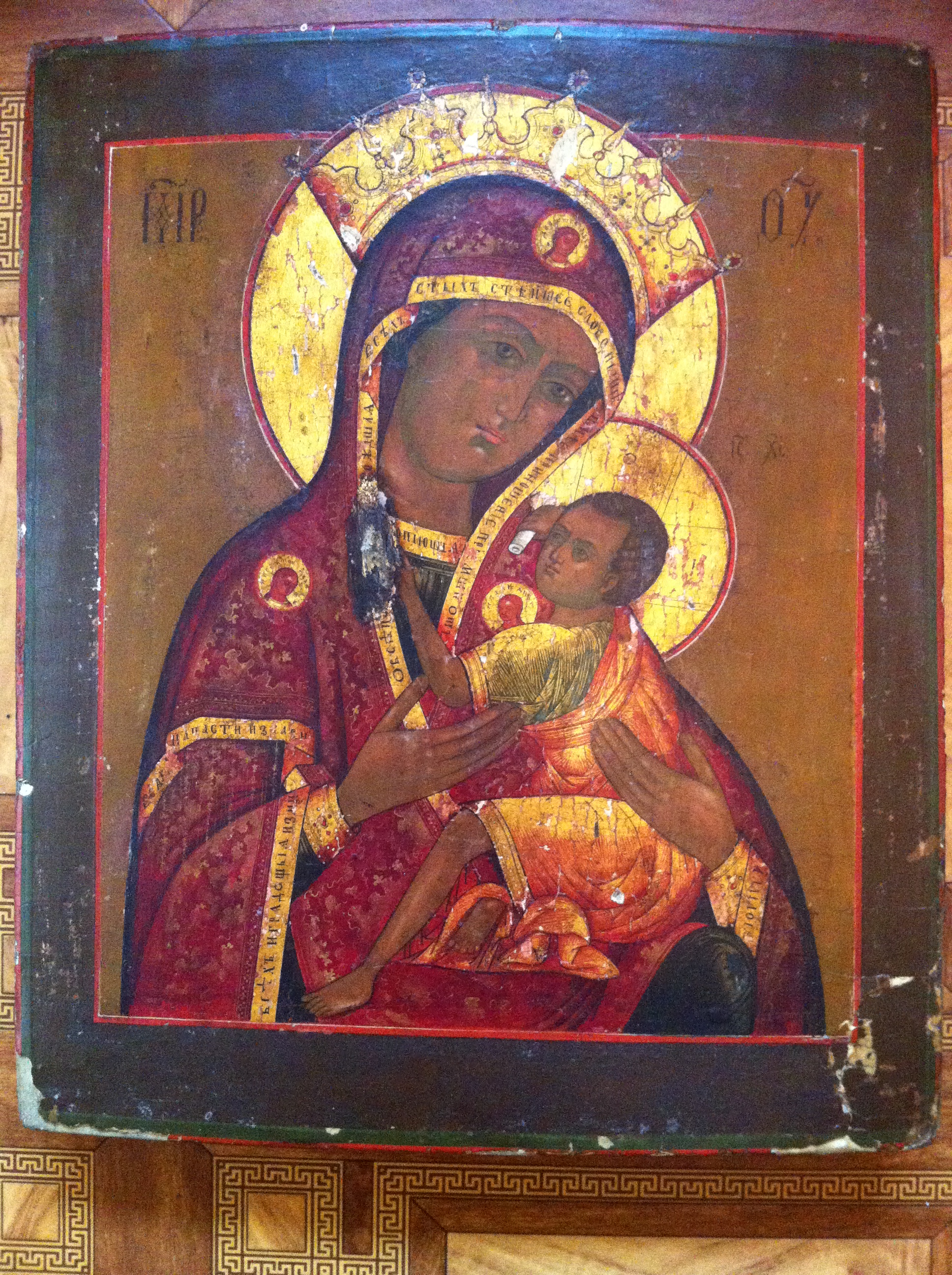 Икона Божия матерь 31х25см
