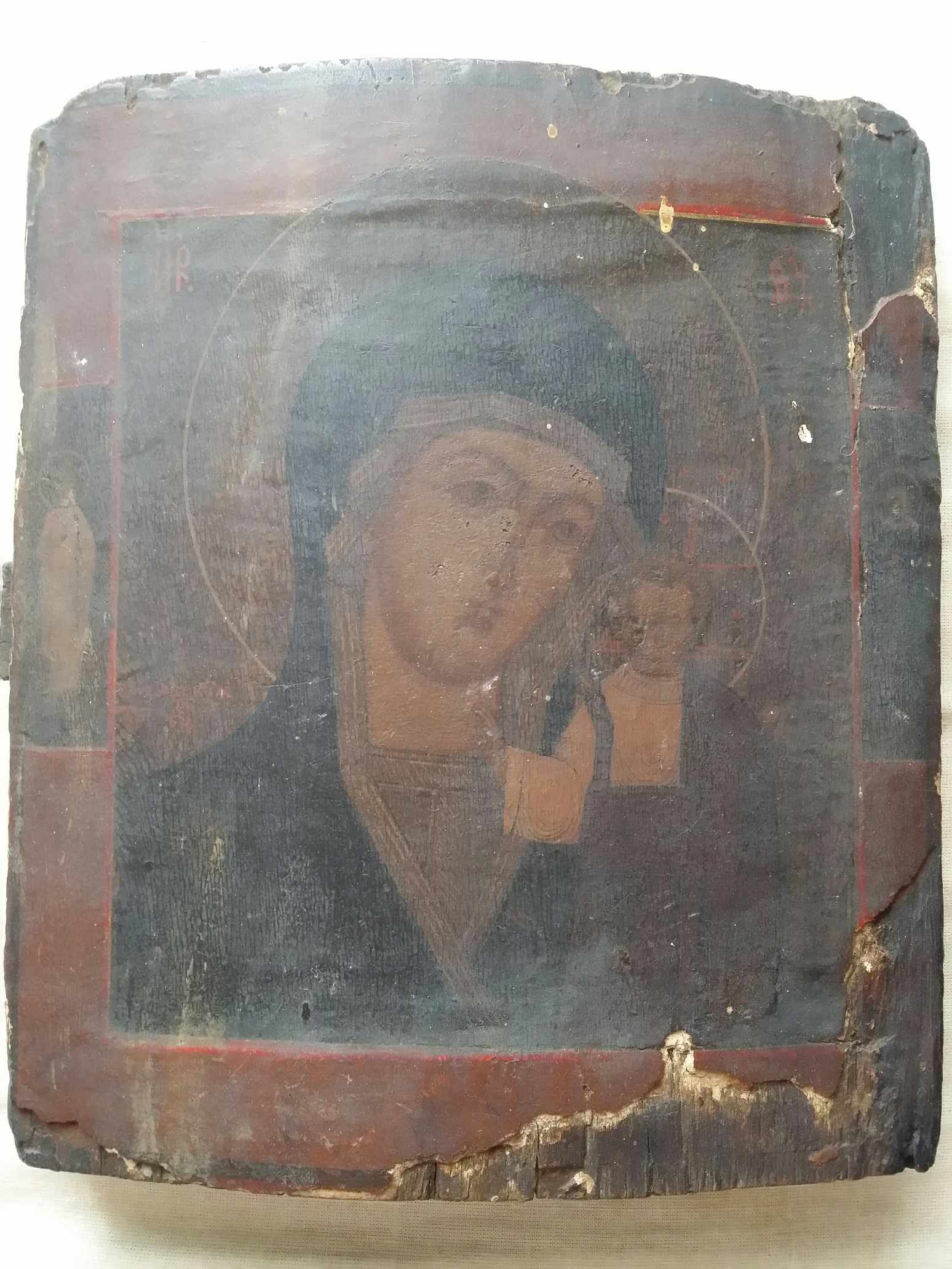 Икона старинная Богородица Казанская