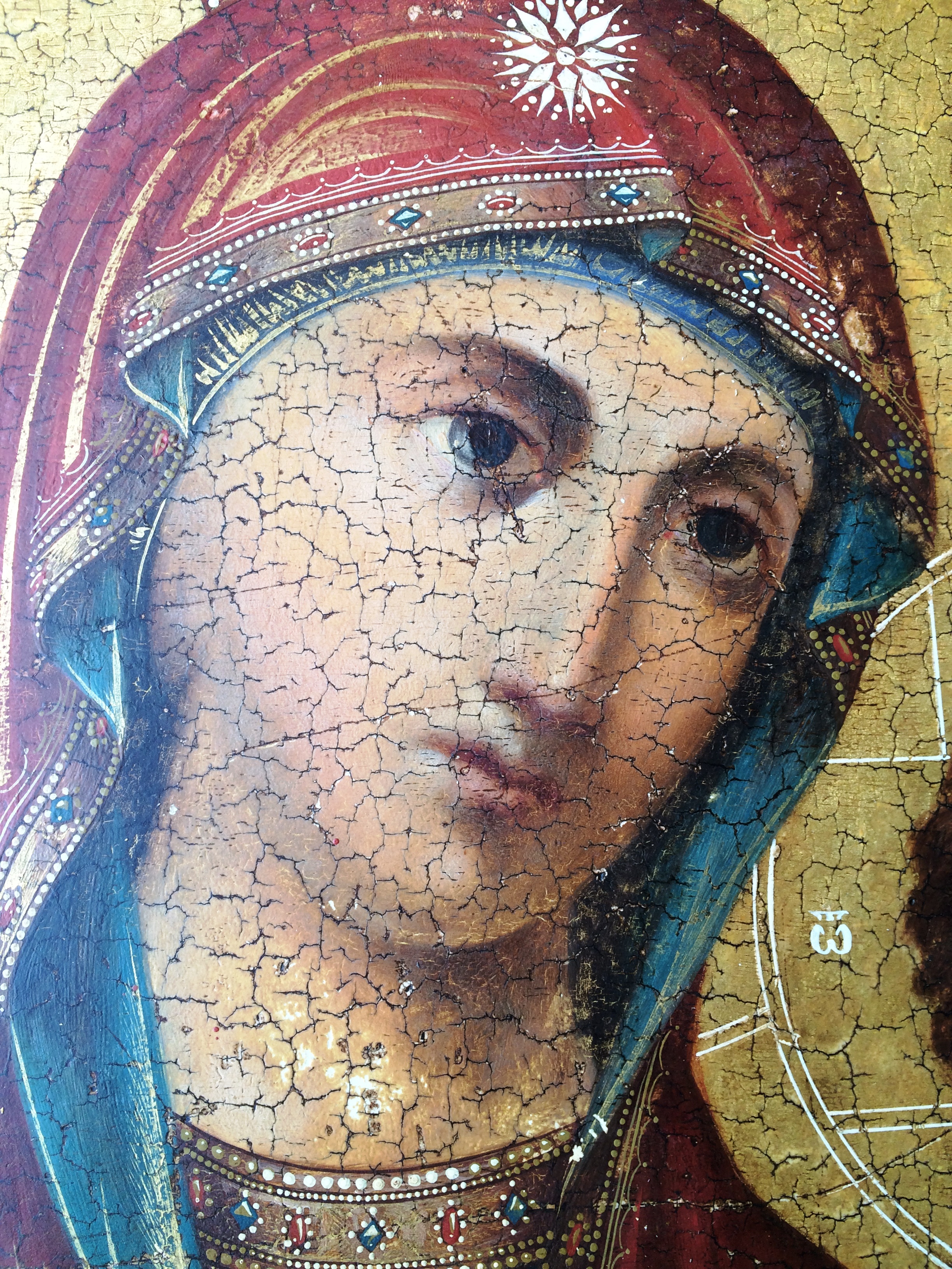 Икона старинная Богородица Казанская Табынская. Фотография 3