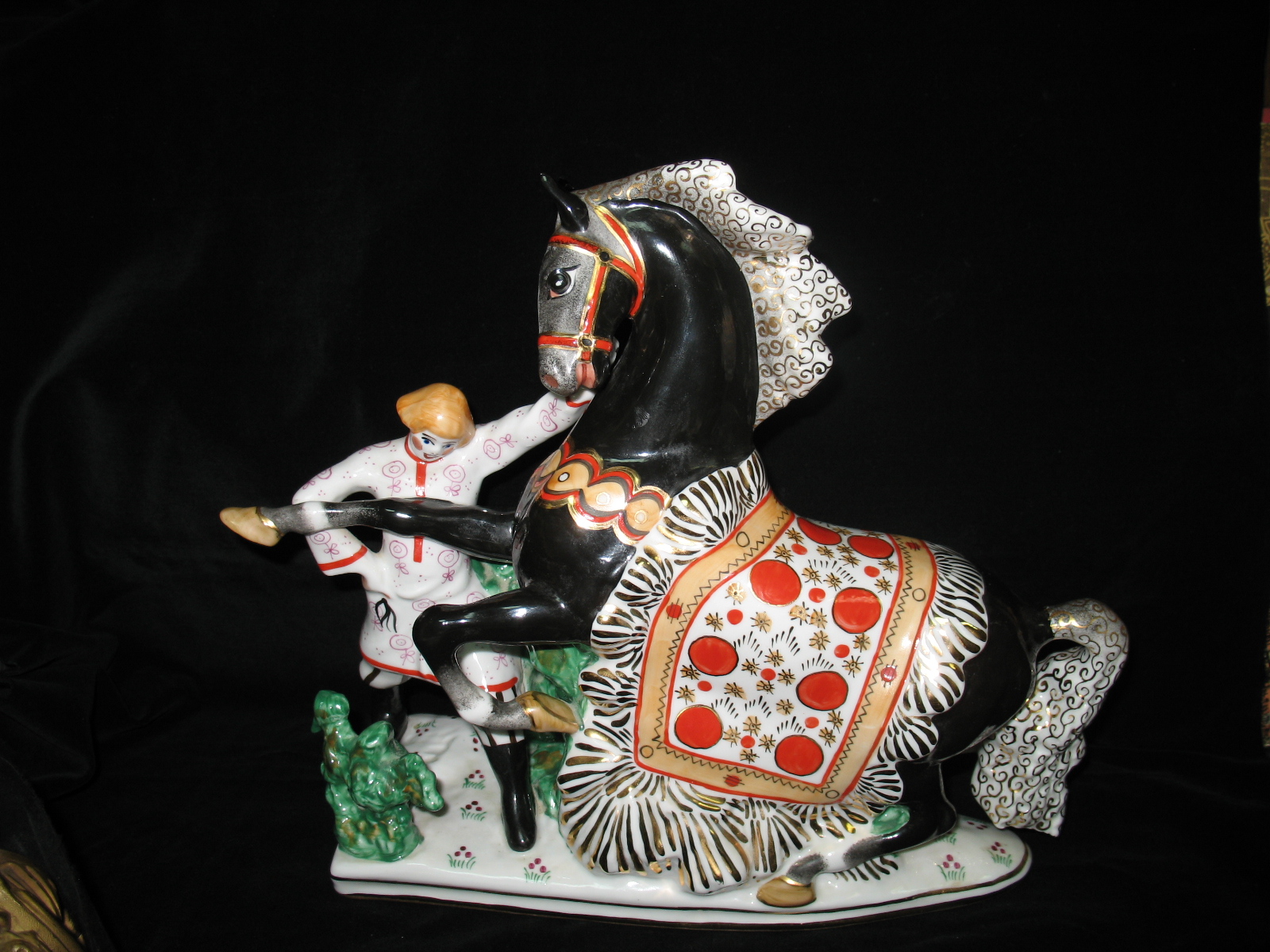 Скульптура брат Иванушка с лошадью по сказке конек горбунок